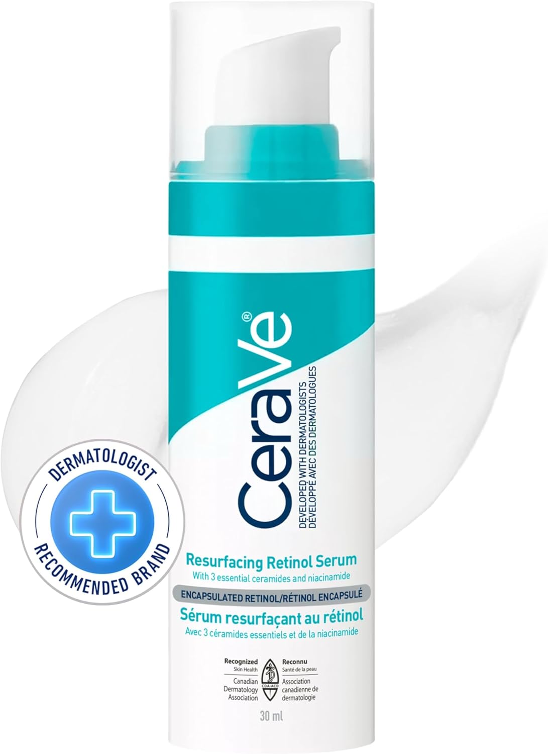 PACK OF 3 CeraVe Resurfacing RETINOL Serum For Face with niacinamide.