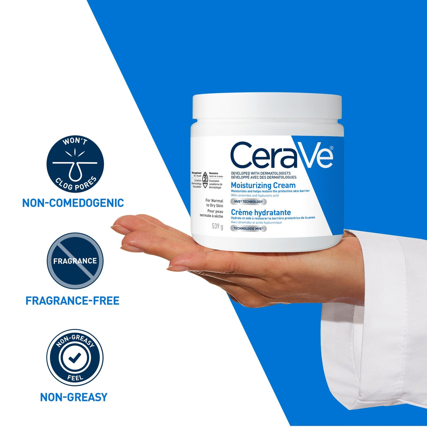 CeraVe Moisturizing Cream, 539 Grams